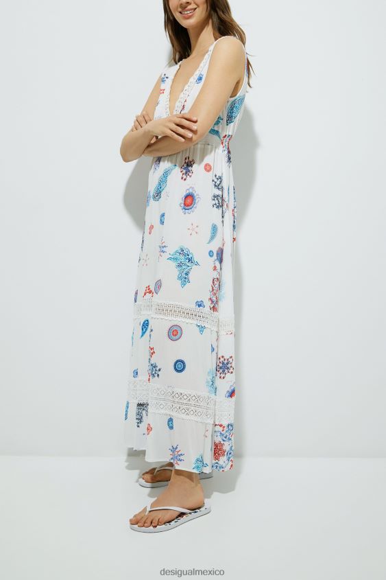 Desigual mujer vestido largo sin mangas VZ26R01057 ropa
