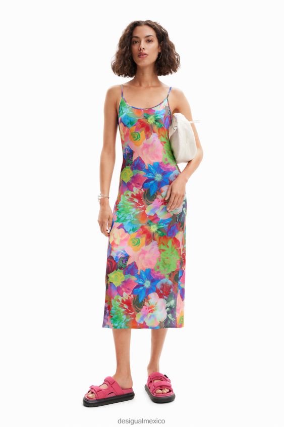 Desigual mujer vestido lencero fino con estampado floral VZ26R0399 ropa