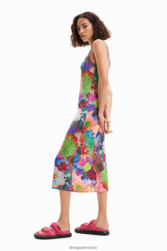 Desigual mujer vestido lencero fino con estampado floral VZ26R0399 ropa