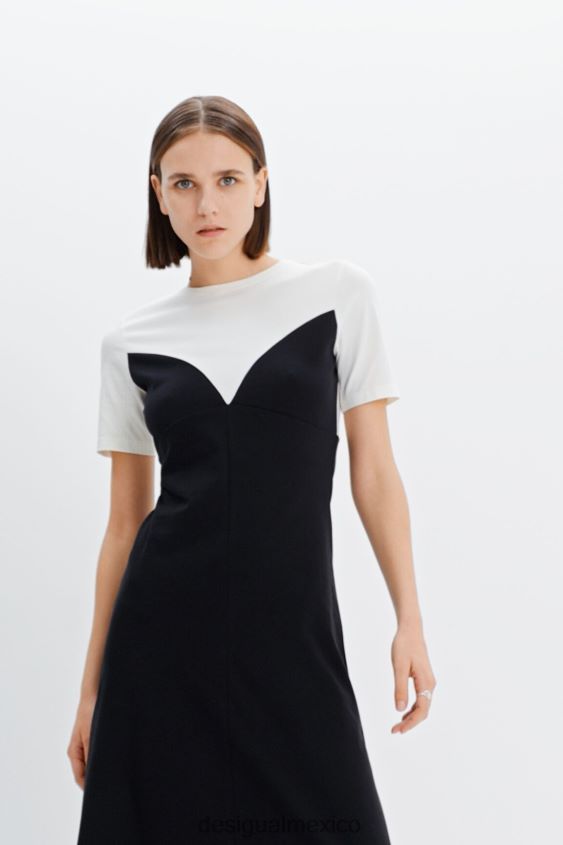 Desigual mujer vestido maitrepierre con efecto corsé VZ26R01019 ropa