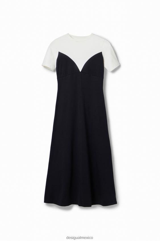 Desigual mujer vestido maitrepierre con efecto corsé VZ26R01019 ropa