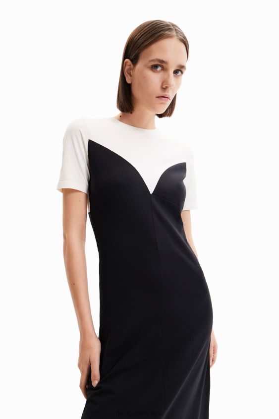 Desigual mujer vestido maitrepierre con efecto corsé VZ26R01019 ropa