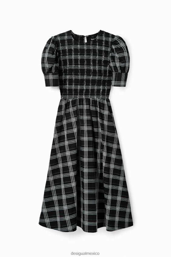 Desigual mujer vestido midi a cuadros VZ26R0214 ropa