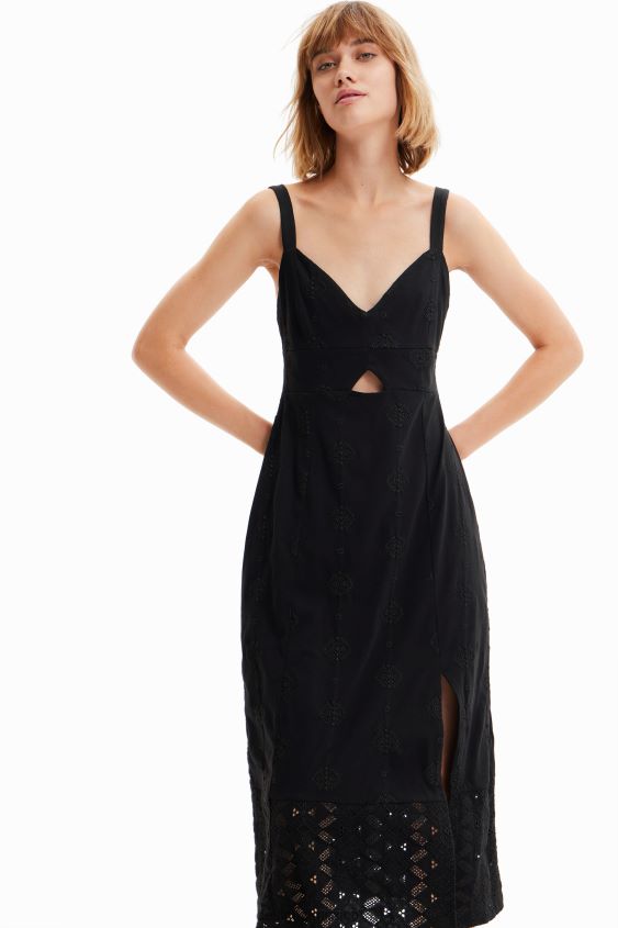 Desigual mujer vestido midi bordado VZ26R0699 ropa