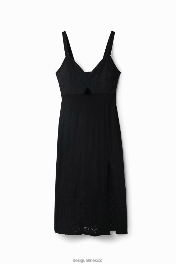 Desigual mujer vestido midi bordado VZ26R0699 ropa