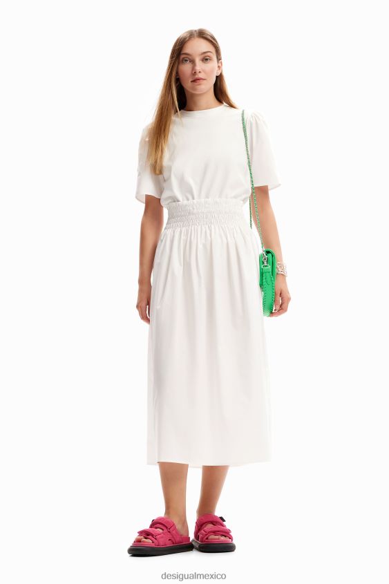 Desigual mujer vestido midi combinado VZ26R0129 ropa