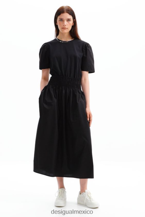 Desigual mujer vestido midi combinado VZ26R0151 ropa