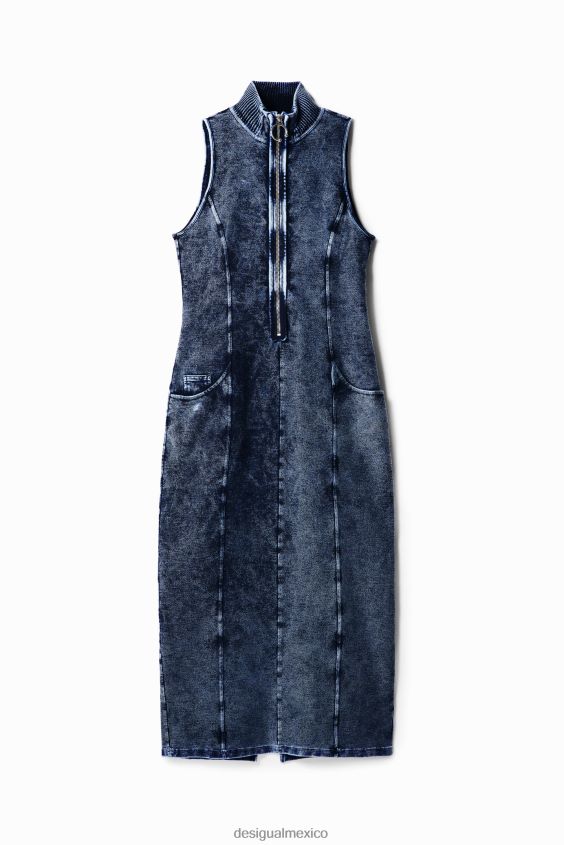 Desigual mujer vestido midi con cremallera nathy peluso VZ26R01166 ropa