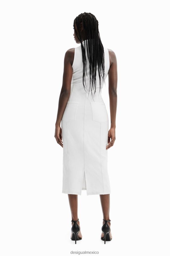 Desigual mujer vestido midi con cremallera nathy peluso VZ26R0887 ropa