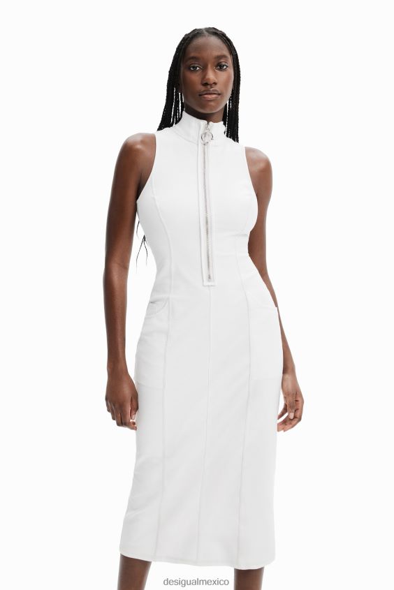 Desigual mujer vestido midi con cremallera nathy peluso VZ26R0887 ropa