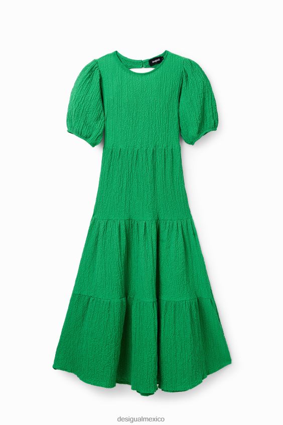 Desigual mujer vestido midi con escote en la espalda VZ26R0605 ropa