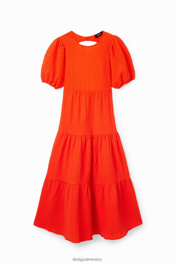 Desigual mujer vestido midi con escote en la espalda VZ26R0809 ropa