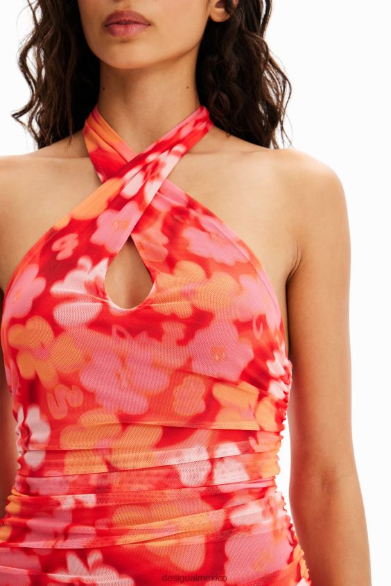 Desigual mujer vestido midi con estampado floral VZ26R0364 ropa