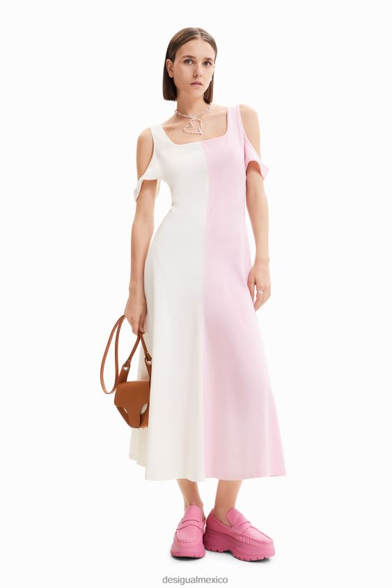Desigual mujer vestido midi con tirantes maitrepierre VZ26R0886 ropa