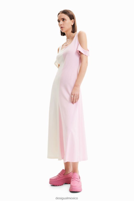Desigual mujer vestido midi con tirantes maitrepierre VZ26R0886 ropa
