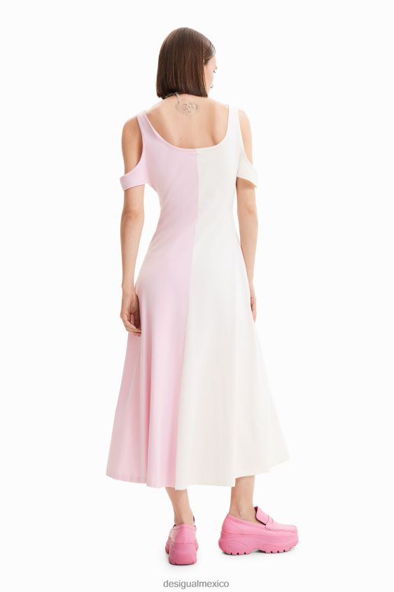 Desigual mujer vestido midi con tirantes maitrepierre VZ26R0886 ropa