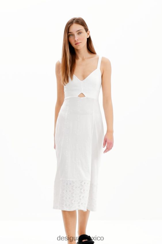Desigual mujer vestido midi con tiras VZ26R0499 ropa