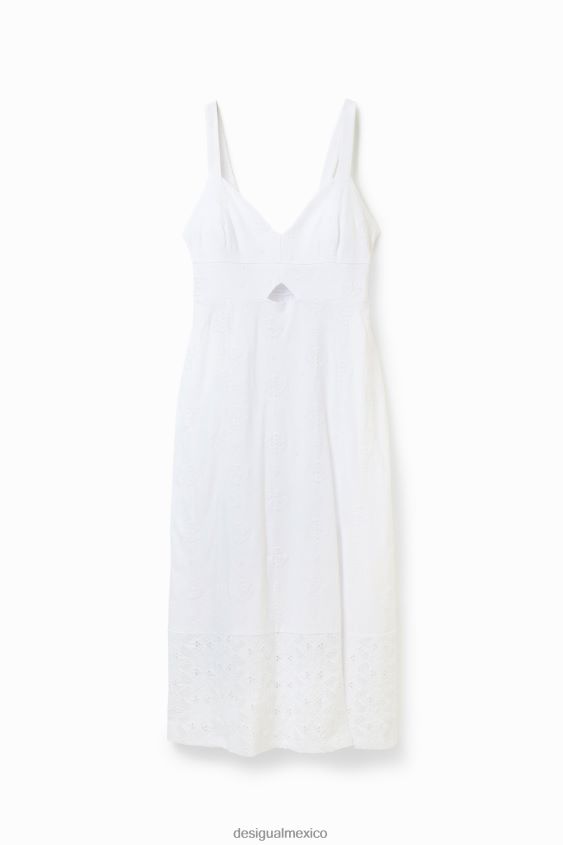 Desigual mujer vestido midi con tiras VZ26R0499 ropa