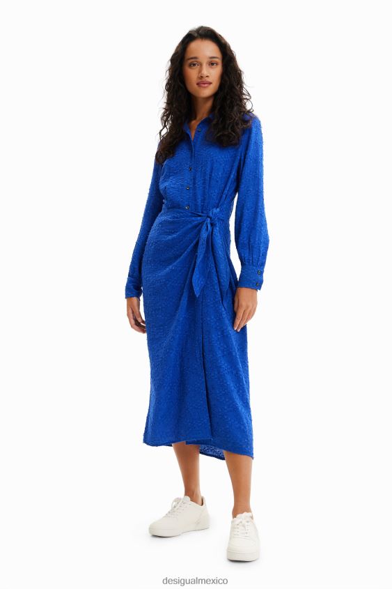 Desigual mujer vestido midi cruzado VZ26R0387 ropa