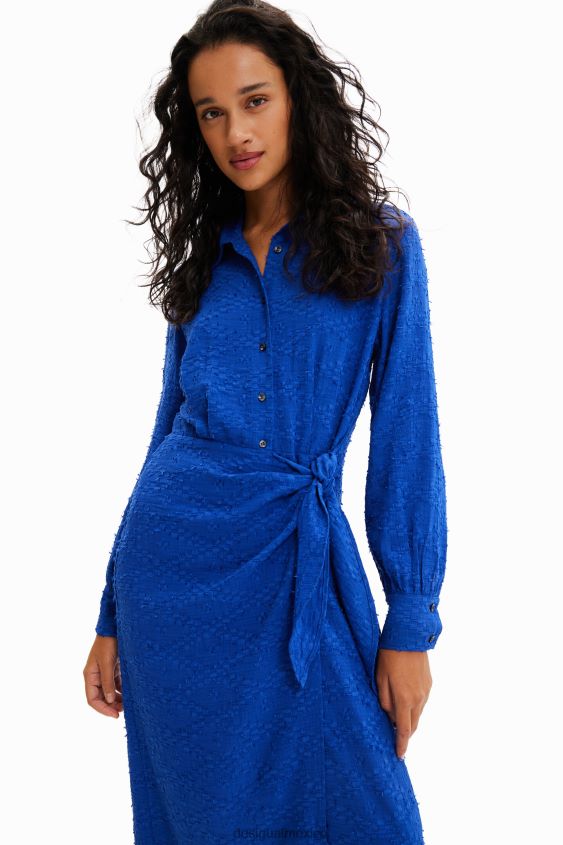 Desigual mujer vestido midi cruzado VZ26R0387 ropa