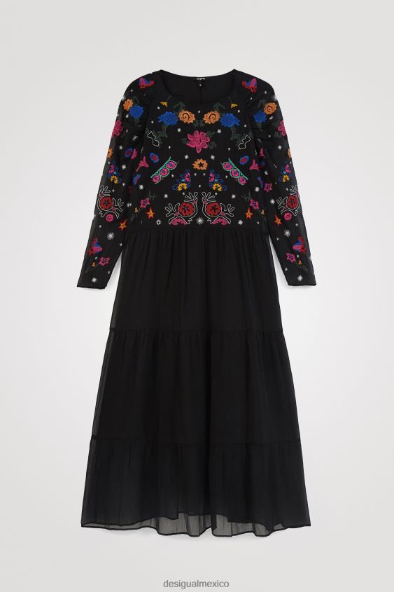 Desigual mujer vestido midi de tul VZ26R01094 ropa