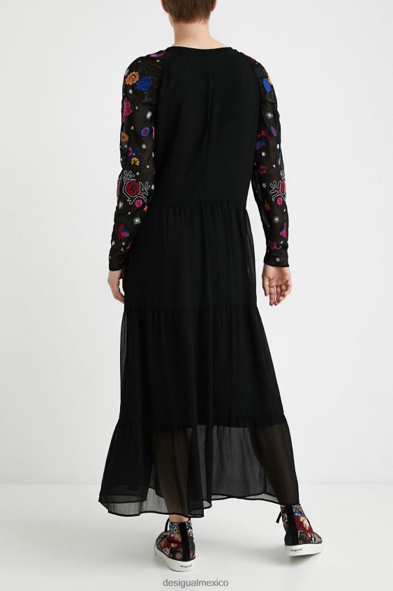 Desigual mujer vestido midi de tul VZ26R01094 ropa