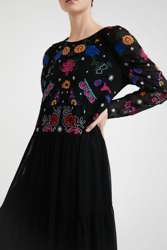 Desigual mujer vestido midi de tul VZ26R01094 ropa