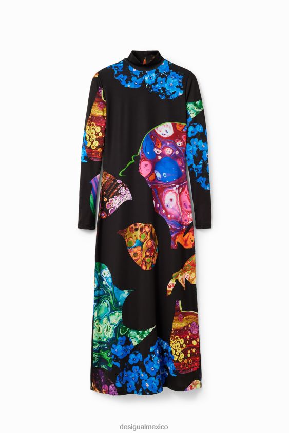 Desigual mujer vestido midi fino con minerales VZ26R022 ropa