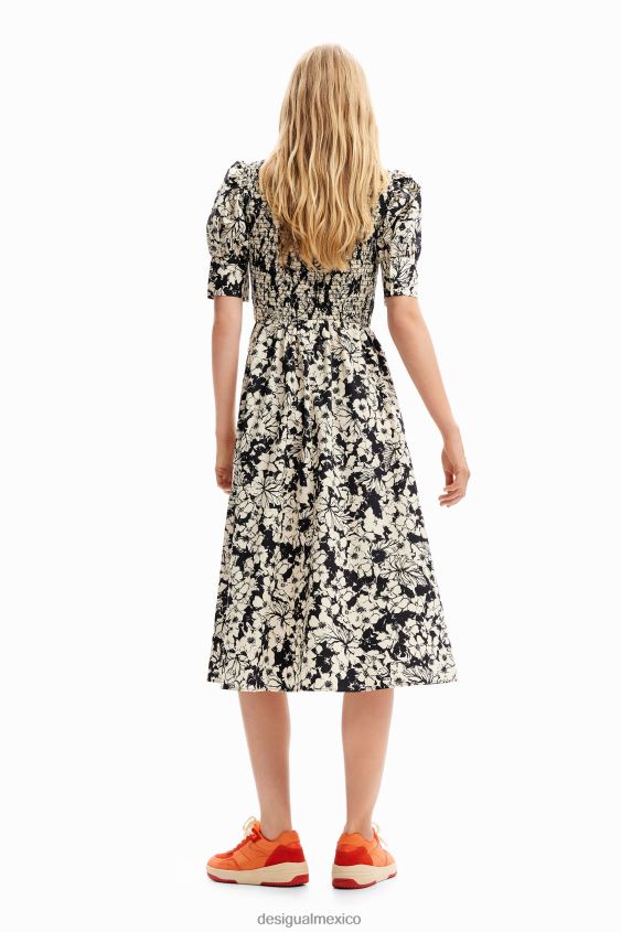 Desigual mujer vestido midi floral VZ26R083 ropa