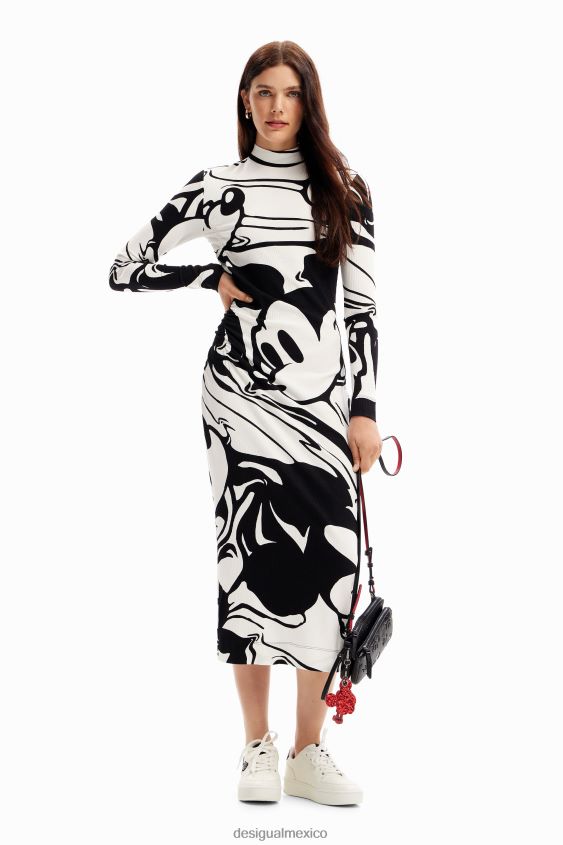 Desigual mujer vestido midi mickey VZ26R0984 ropa