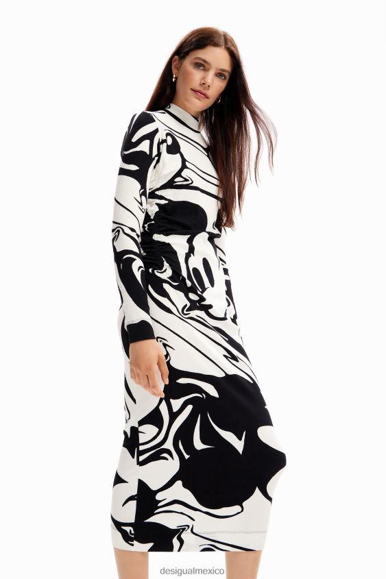 Desigual mujer vestido midi mickey VZ26R0984 ropa