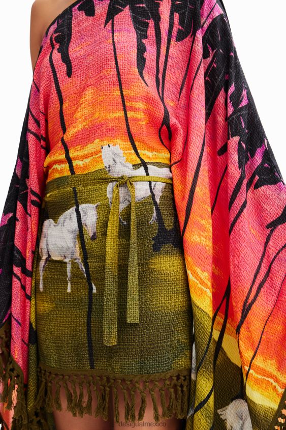 Desigual mujer vestido poncho corto stella jean VZ26R0333 ropa