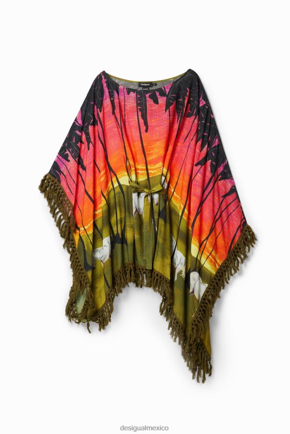 Desigual mujer vestido poncho corto stella jean VZ26R0333 ropa
