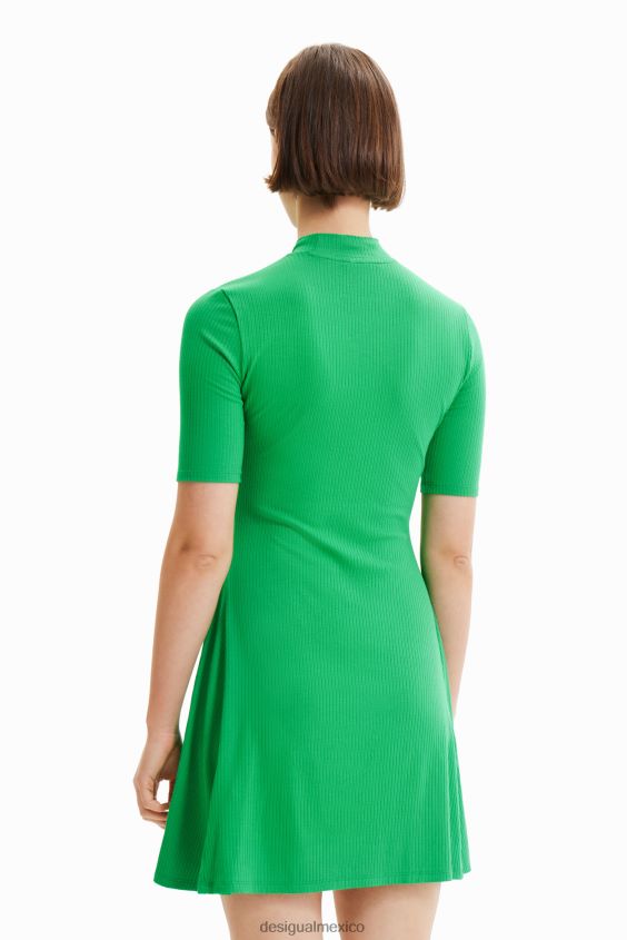 Desigual mujer vestido skater corto con flores VZ26R0863 ropa