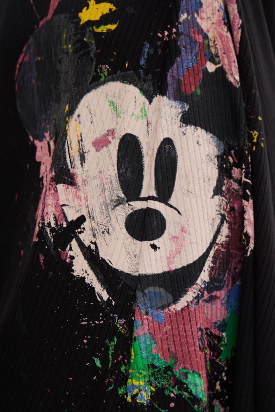 Desigual mujer vestido skater corto de mickey mouse de disney VZ26R0419 ropa