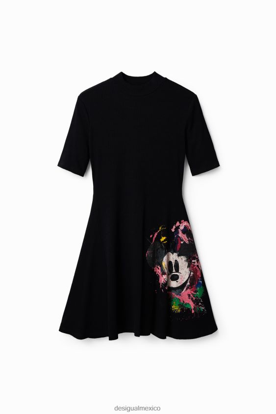 Desigual mujer vestido skater corto de mickey mouse de disney VZ26R0419 ropa