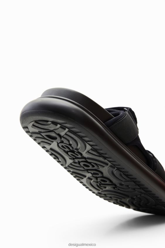 Desigual mujer sandalias con tiras bordadas VZ26R0393 calzado