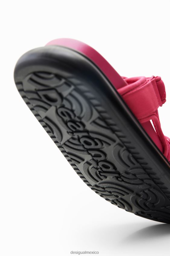 Desigual mujer sandalias con tiras bordadas VZ26R0986 calzado