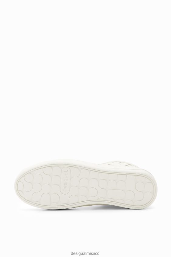 Desigual mujer zapatillas altas con agujeros VZ26R0559 calzado