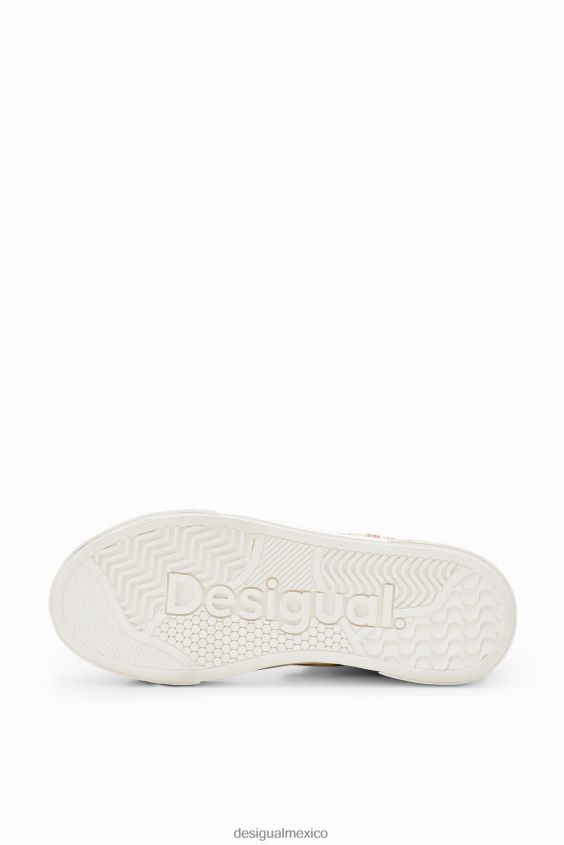 Desigual mujer zapatillas altas con diseño de patchwork VZ26R01494 calzado