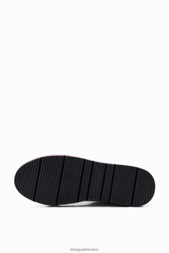 Desigual mujer zapatillas altas con plataforma de mickey mouse de disney VZ26R01511 calzado
