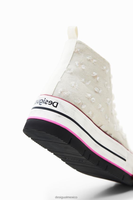 Desigual mujer zapatillas altas con plataforma de mickey mouse de disney VZ26R01511 calzado