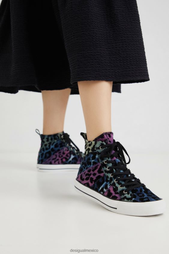 Desigual mujer zapatillas altas leopardo VZ26R01513 calzado