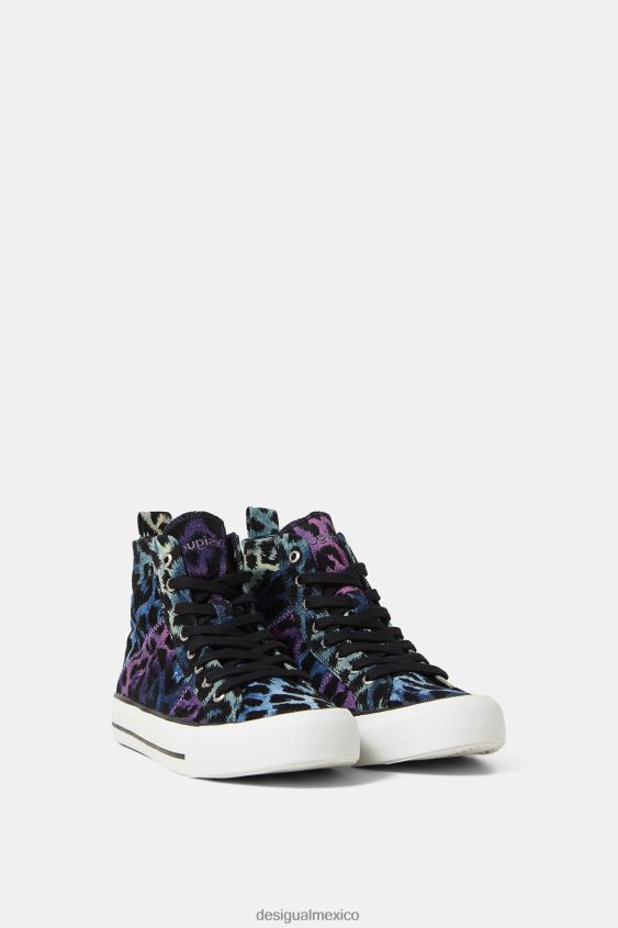 Desigual mujer zapatillas altas leopardo VZ26R01513 calzado