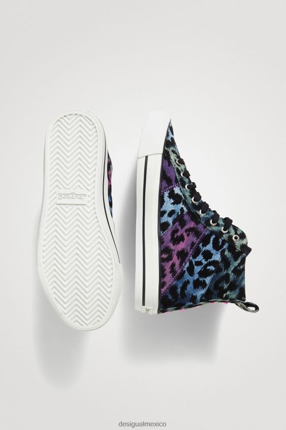 Desigual mujer zapatillas altas leopardo VZ26R01513 calzado