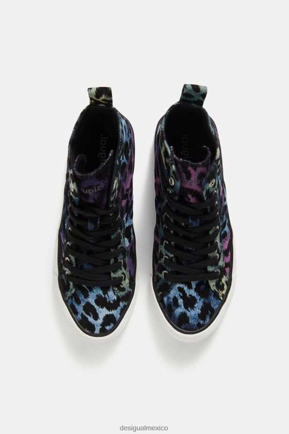Desigual mujer zapatillas altas leopardo VZ26R01513 calzado