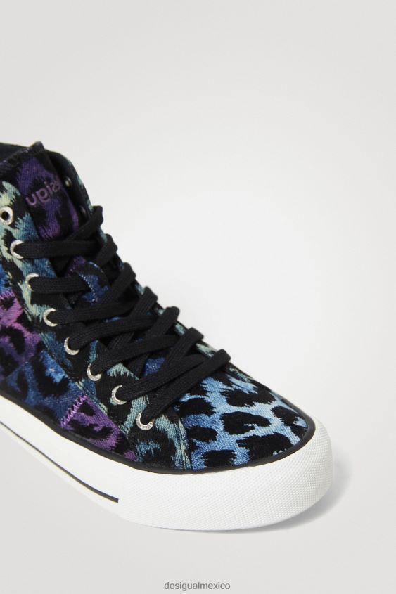 Desigual mujer zapatillas altas leopardo VZ26R01513 calzado