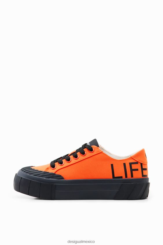 Desigual mujer zapatillas con plataforma life is awesome VZ26R01502 calzado
