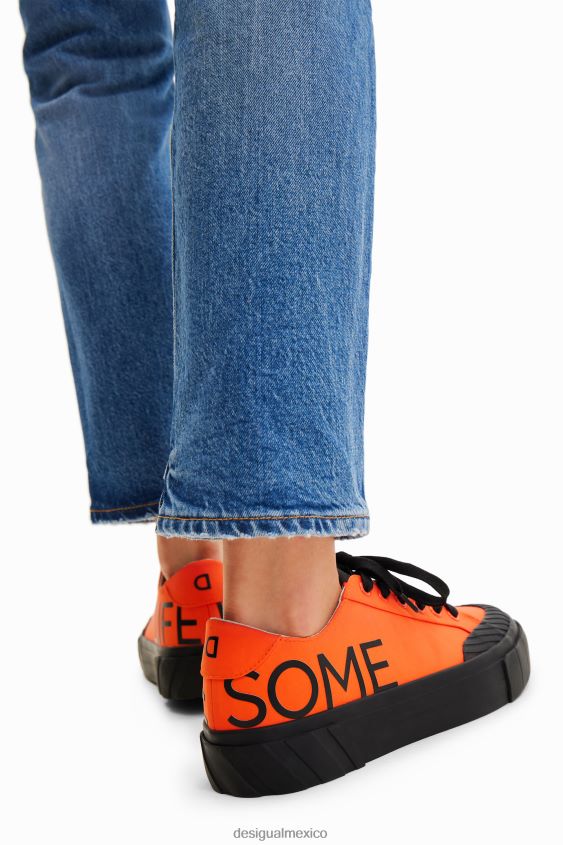 Desigual mujer zapatillas con plataforma life is awesome VZ26R01502 calzado