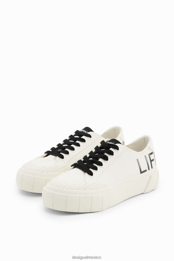 Desigual mujer zapatillas con plataforma life is awesome VZ26R0849 calzado